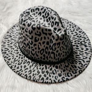 Charcoal Leopard Panama Hat